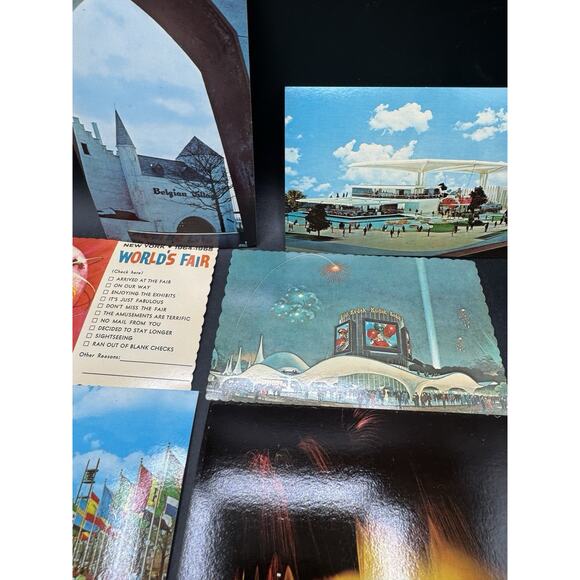 10 Vintage New York Postcard Lot 1964 NY New York World’s Fair Kodak Sphere-11 - Picture 2 of 11